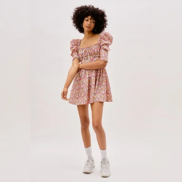 For Love & Lemons Libby Mini Dress - Picture 2 of 13